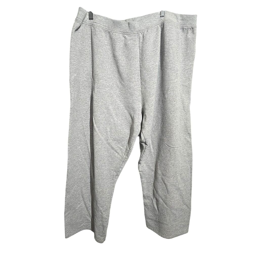 Just My Size JMS Gray Straight Pull On Cropped Sweatpants Womans Size 4X Petite
